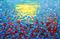 Art: Blue Maroon Tulips (a) by Artist Luba Lubin