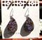 Art: Purple Eggshell Mosaic Teardrop Earrings by Artist So Jeo LeBlond