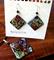 Art: Rainbow Diamond Eggshell Mosaic Earrings Pendant by Artist So Jeo LeBlond