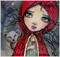 Art: littleredridinghoodcloseup by Artist Molly Harrison