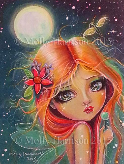 Art: moonlightshimmercloseup by Artist Molly Harrison