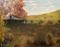 Art: Halloween Harvest pumpkins Landscape Hay Autumn Fall Barn Country October 1 by Artist J A Blackwell