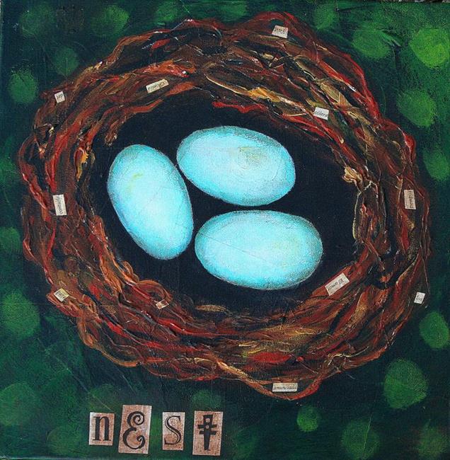 Art: 2008 In The Nest 1 by Artist Becci Hethcoat