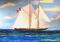 Art: Bluenose Canadian Schooner by Artist Rossi Kelton