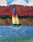 Art: Catamaran sailing 1 by Artist Rossi Kelton