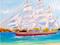 Art: Stad Amsterdan Clipper ship by Artist Rossi Kelton