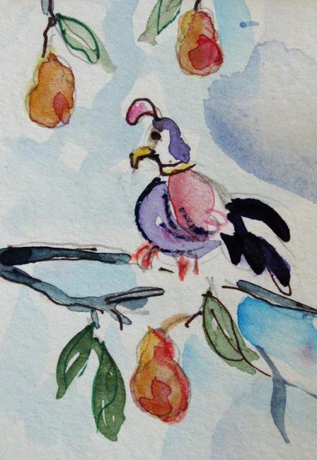 Art: A Partridge in a Pear Tree NO. 5 by Artist Delilah Smith