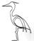 Art: Great Blue Heron wire sculpture by Leonard G. Collins by Artist Leonard G. Collins