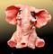 Art: elephant on yellow by Artist Alma Lee