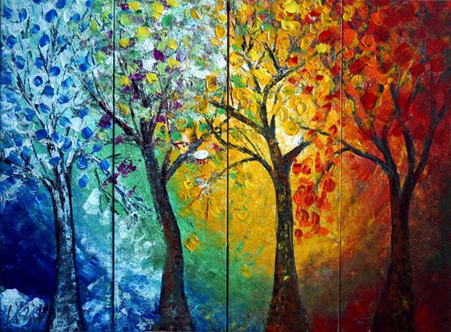 Art: Journey Through Seasons by Artist LUIZA VIZOLI