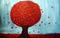Art: The Red Tree by Artist LUIZA VIZOLI