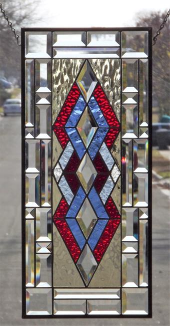 Art: Red -Blue Dimond by Artist Chris Gleim 