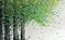 Art: SPRING BIRCH TREES by Artist LUIZA VIZOLI
