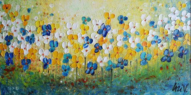 Art: FRESH FLOWERS   by Artist LUIZA VIZOLI