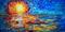 Art: Ocean Sunset   Maui Hawaii by Artist LUIZA VIZOLI