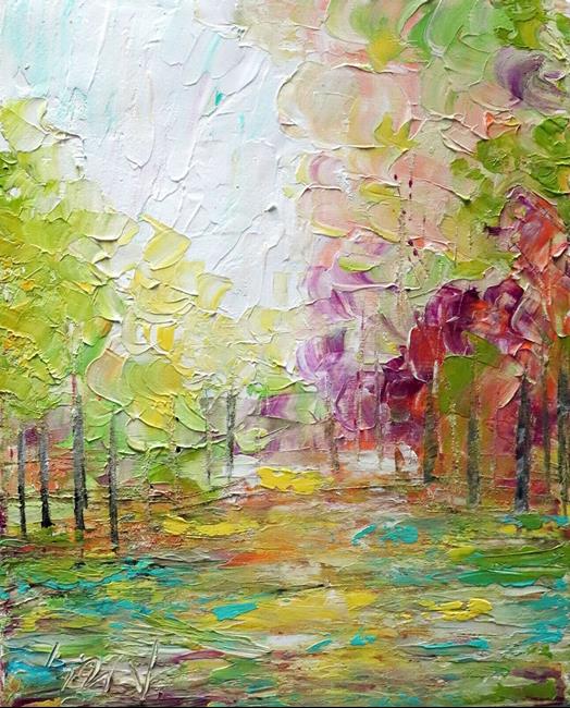Art: SPRINGTIME in KYOTO Japanese Cherry Blossoms by Artist LUIZA VIZOLI