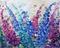 Art: Lupine Flowers Garden by Artist LUIZA VIZOLI