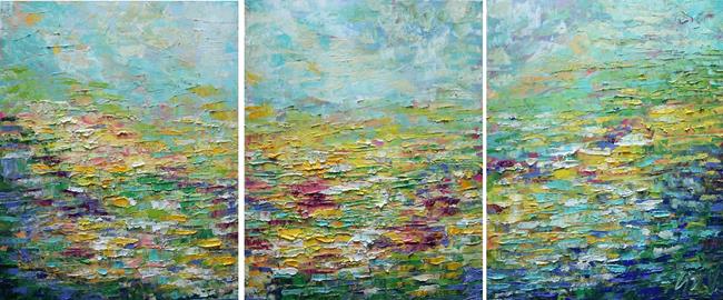 Art: SUMMER LANDSCAPE by Artist LUIZA VIZOLI