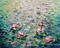Art: Water Lilies SPRINGTIME HOMAGE to MONET by Artist LUIZA VIZOLI