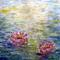 Art: Water Lilies Lotus Flowers by Artist LUIZA VIZOLI