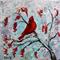 Art: Red Cardinal by Artist LUIZA VIZOLI