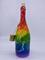 Art: rainbow marble w white by Artist Rebecca M Ronesi-Gutierrez