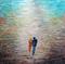 Art: Holding Hands Walking OUR Morning Walks by Artist LUIZA VIZOLI