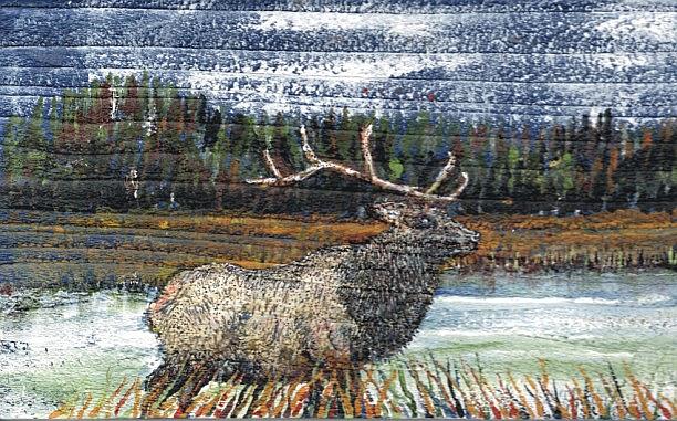 Art: Elk Painting by Leonard G. Collins by Artist Leonard G. Collins