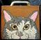 Art: DIABLO GATO CIGAR BOX PURSE  by Artist Jen Thario