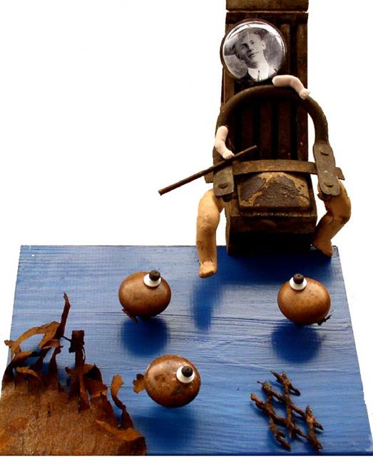 Art: The Fisherman Piping by Artist john christopher borrero