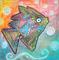 Art: Psychedelic Fish by Artist Laura Barbosa