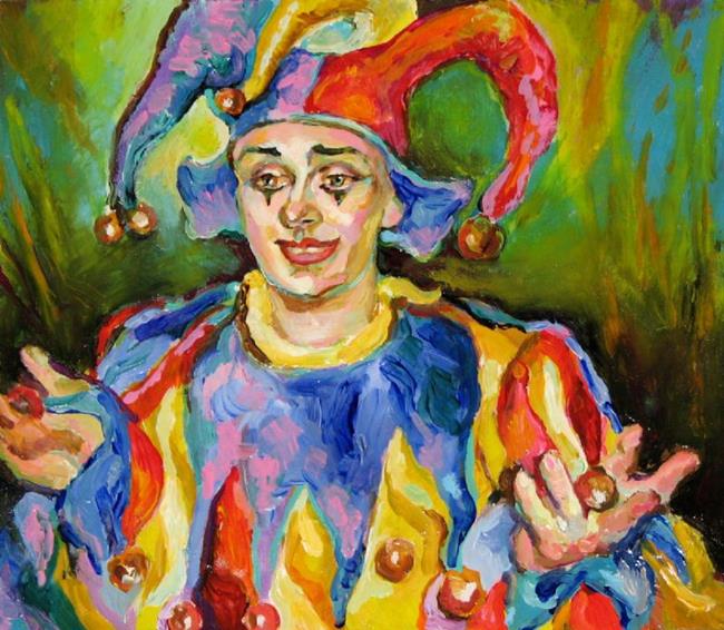 Art: Portrait of the Clown by Artist Luda Angel