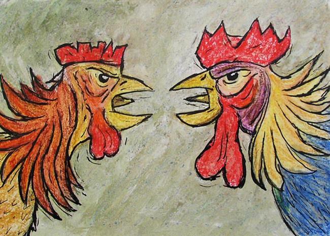 Art: Me? Chicken? by Artist Paul Helm