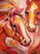 Art: FIRE EQUINE ABSTRACT by Artist Marcia Baldwin