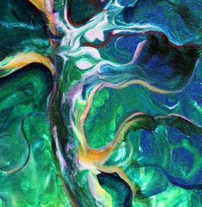 Detail Image for art E-SUNFLOWER-GREEN-ABSTRACT-.jpg