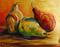 Art: Three Pear  by Artist Laurie Justus Pace