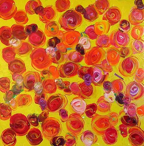 Art: MOON KISS (SOLD) by Artist Dawn Hough Sebaugh