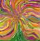 Art: TREE OF MANY COLORS (SOLD) by Artist Dawn Hough Sebaugh