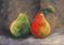 Art: Two Christmas Pears by Artist Torrie Smiley