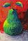 Art: Mad Green Pear by Artist Torrie Smiley