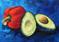 Art: Avocado and Pepper by Artist Torrie Smiley