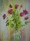 Art: Red Roses White Flowers - SOLD by Artist Karina Keri-Matuszak