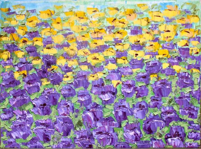 Art: Purple Tulips (s) by Artist Luba Lubin