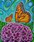 Art: Monarch on Hydrangea by Artist Javier Martinez