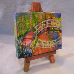 Detail Image for art Japanese Bridge after Claude Monet Detail Image for art Japanese Bridge after Claude Monet