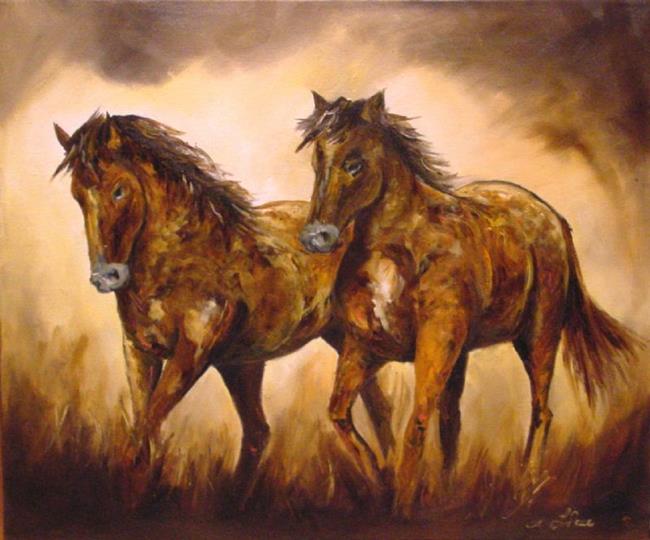 Art: Duet by Artist Laurie Justus Pace