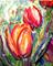 Art: Tulip Riot by Artist Laurie Justus Pace