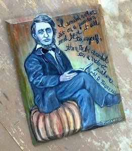 Detail Image for art Thoreau, Pumpkin Sitter