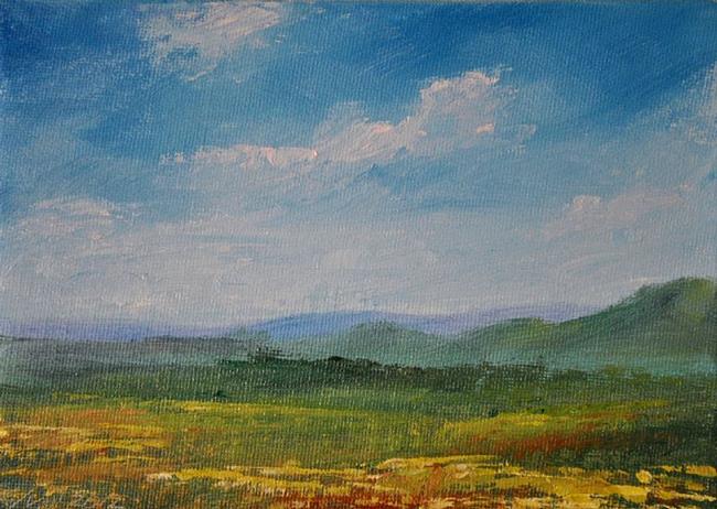 Art: Foothills And Clouds by Artist Kimberly Vanlandingham