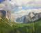 Art: Yosemite Valley Forever wawona tunnel view painting SOLD by Artist Karen Winters